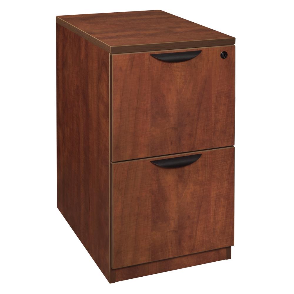 Legacy Deskside 2 Drawer File Cabinet- Cherry. Picture 1