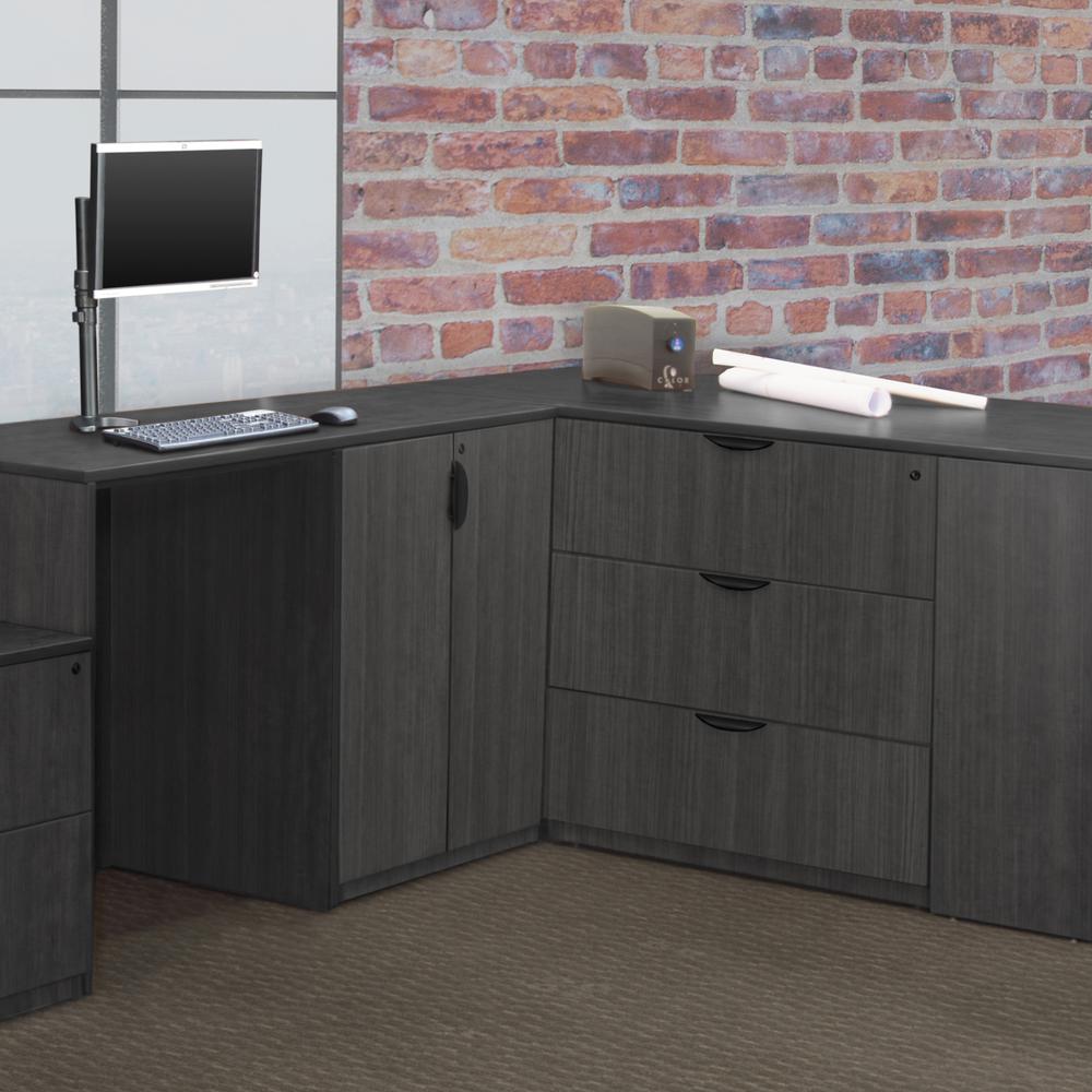 Legacy Stand Up Lateral File (w/o Top)- Ash Grey. Picture 4