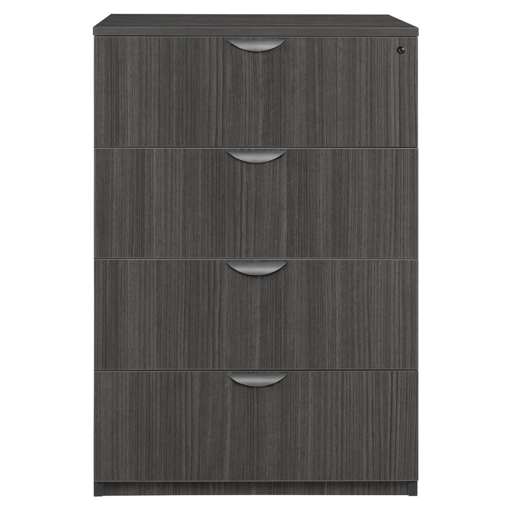 Legacy File with Stackable Storage Cabinet Ash Gray - Regency