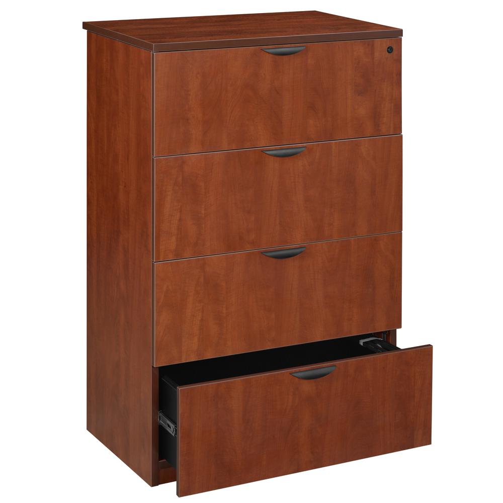 Legacy 4-Drawer Lateral File- Cherry. Picture 2