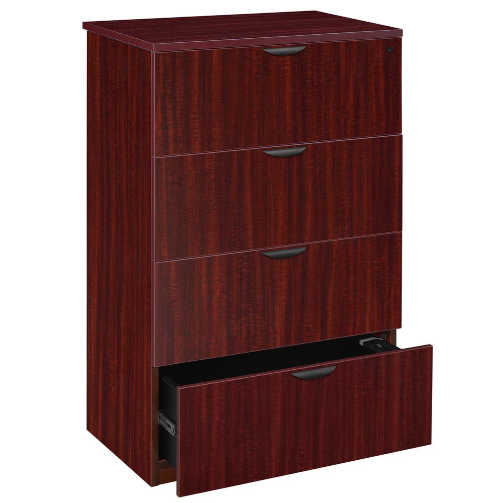 Legacy 4-Drawer Lateral File- Mahogany. Picture 1