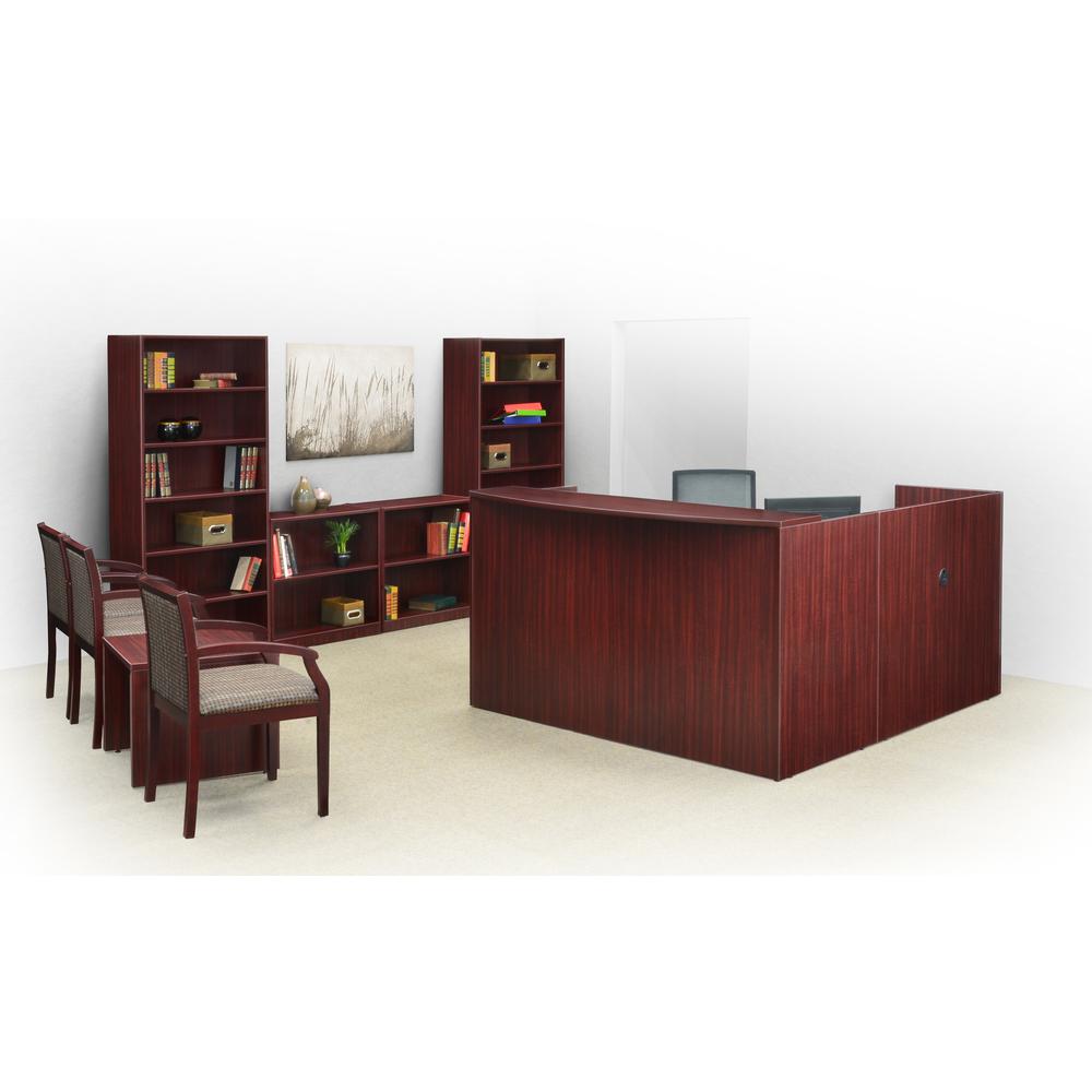 Legacy Reception Desk Shell- Mahogany. Picture 4