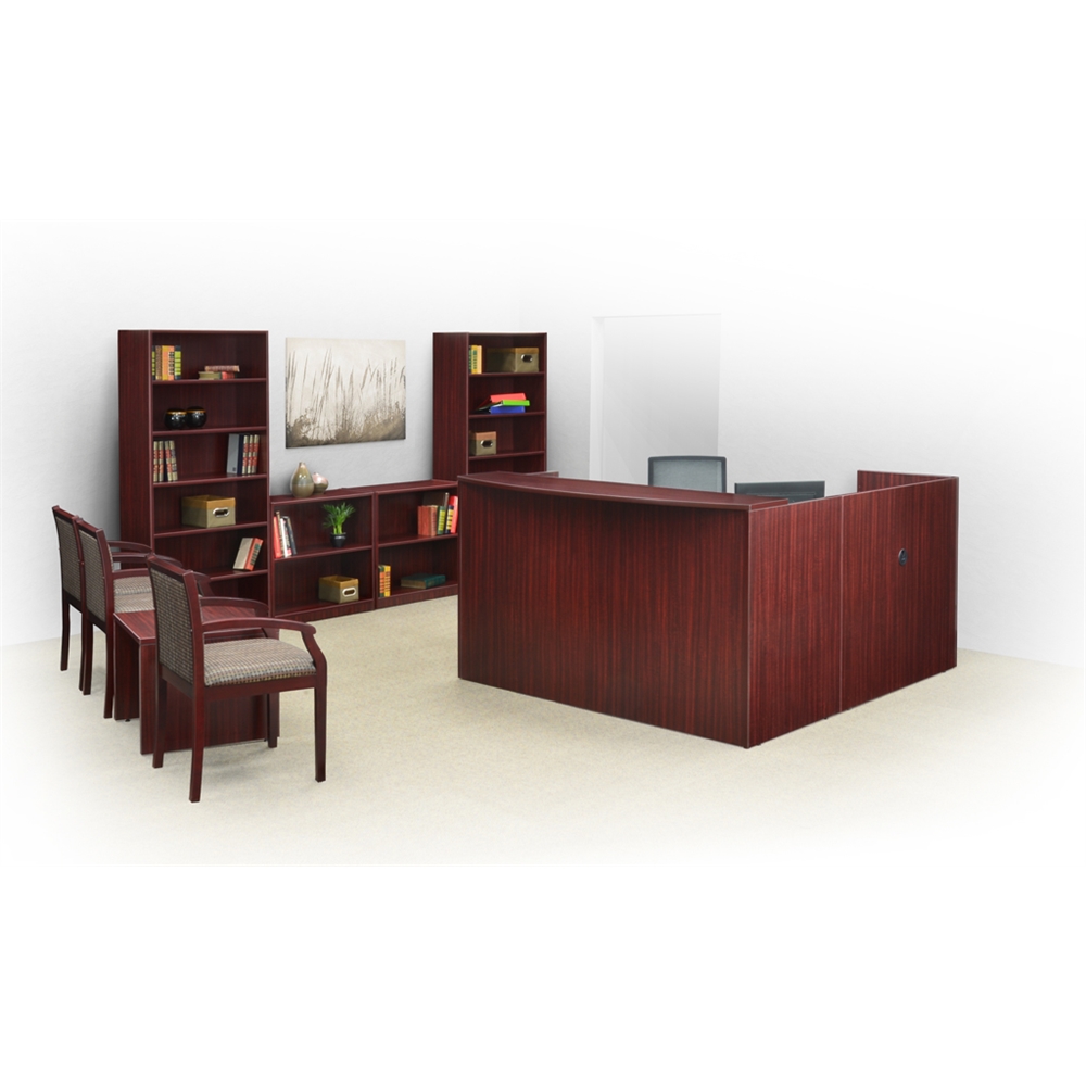 Legacy 71" High Bookcase- Mahogany. Picture 2