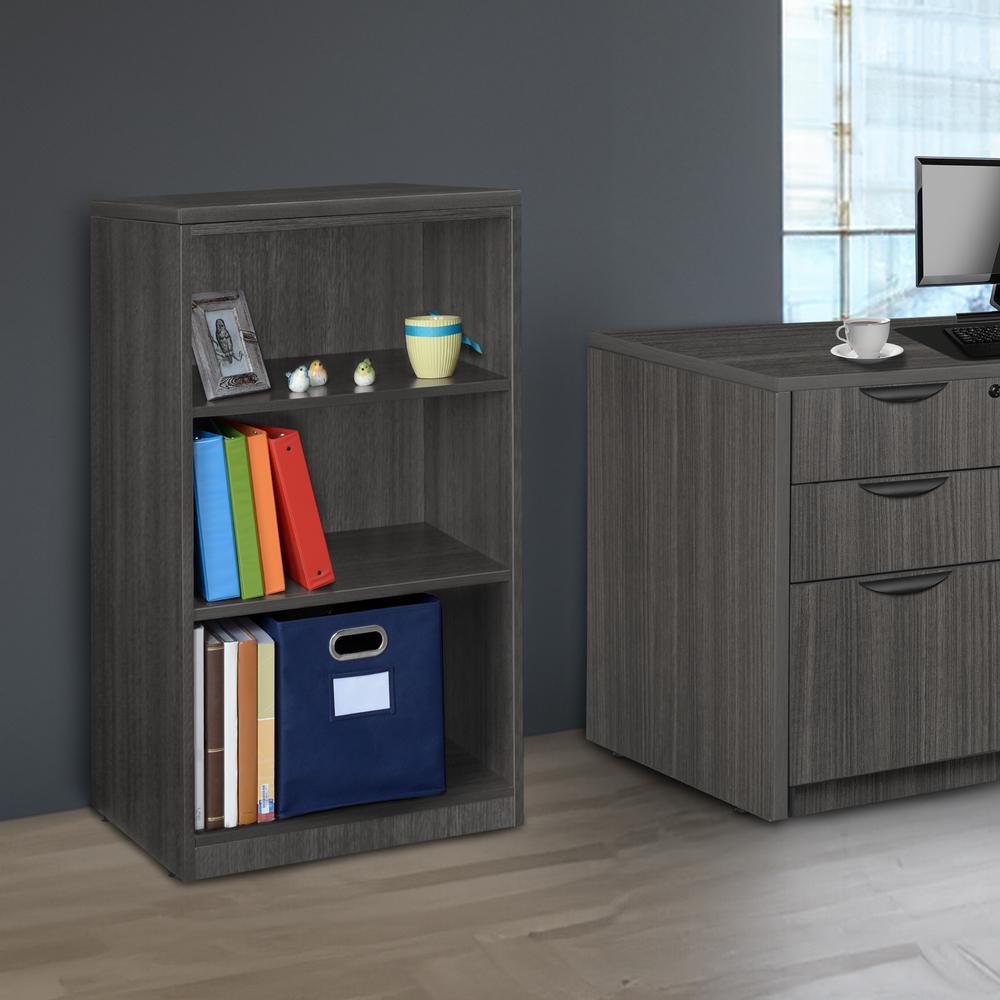 Legacy Stand Up Bookcase- Ash Grey. Picture 3