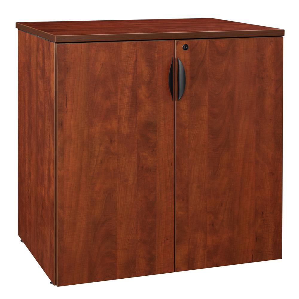 Legacy 35" Stackable Storage Cabinet- Cherry. Picture 1