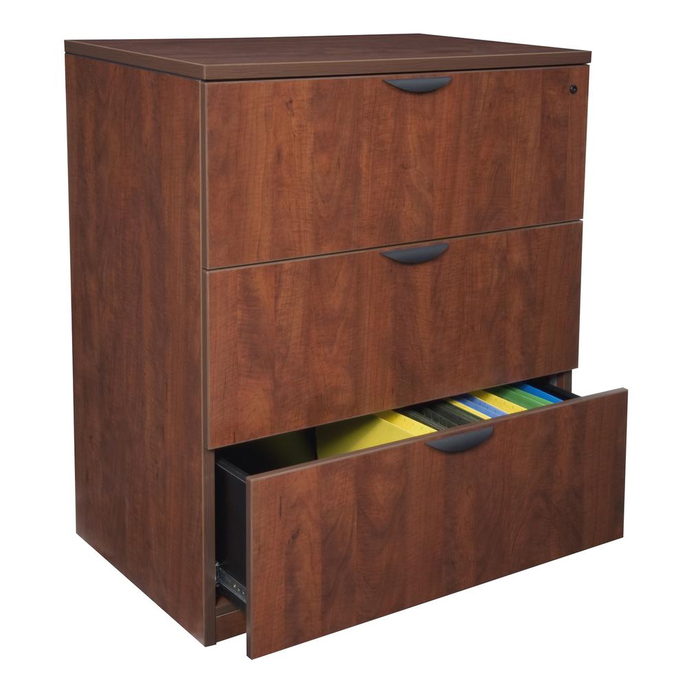 Legacy Stand Up Lateral File- Cherry. Picture 2