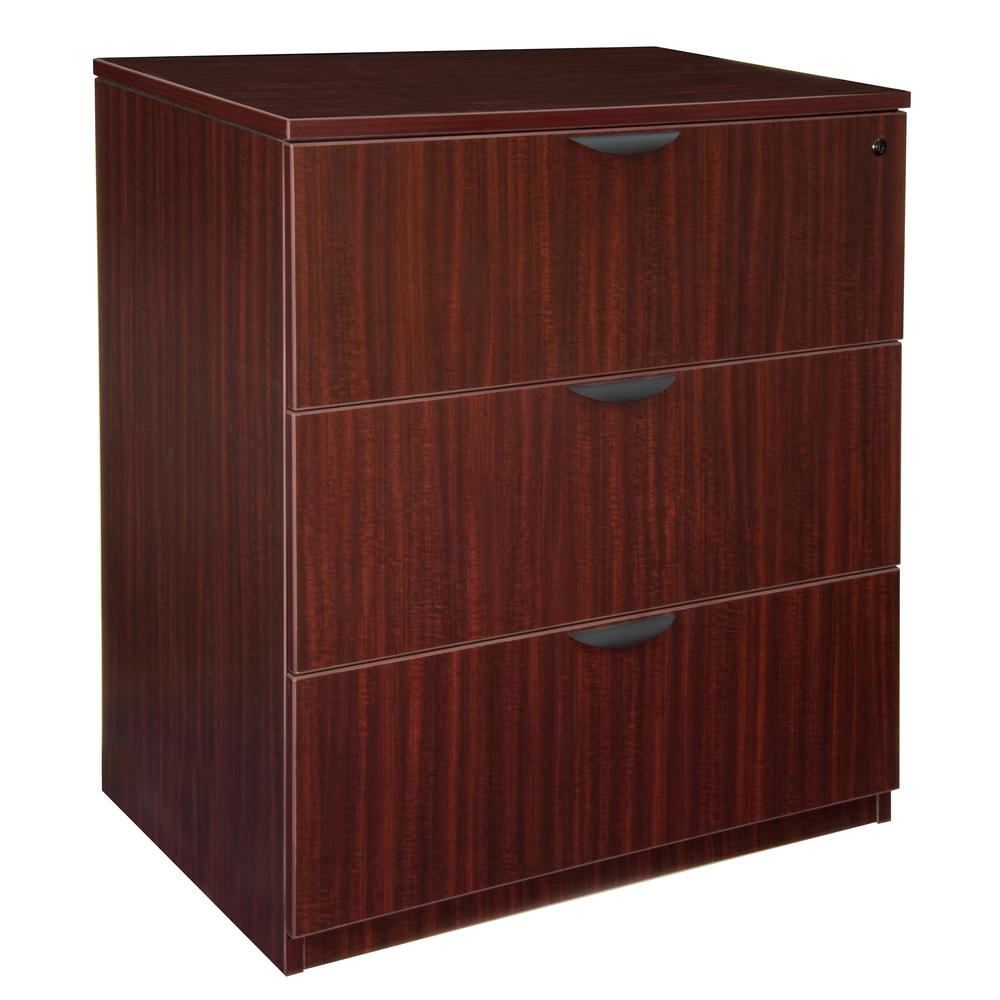 Legacy Stand Up Lateral File- Mahogany. Picture 1