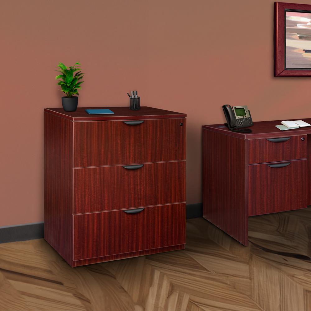 Legacy Stand Up Lateral File- Mahogany. Picture 4