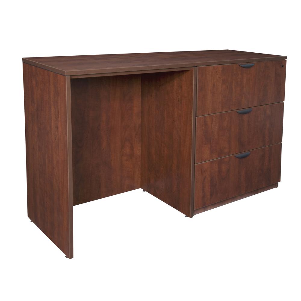 Legacy Stand Up Side to Side Lateral File/ Desk- Cherry. Picture 1