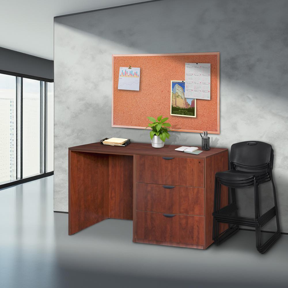 Legacy Stand Up Side to Side Lateral File/ Desk- Cherry. Picture 4