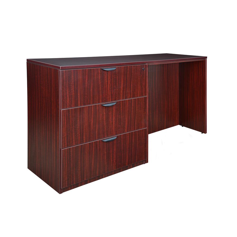 Legacy Stand Up Side to Side Lateral File/ Desk- Mahogany. Picture 1