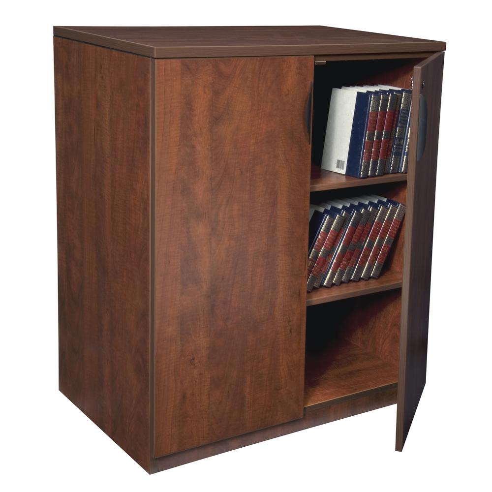 Legacy Stand Up Storage Cabinet- Cherry. Picture 2