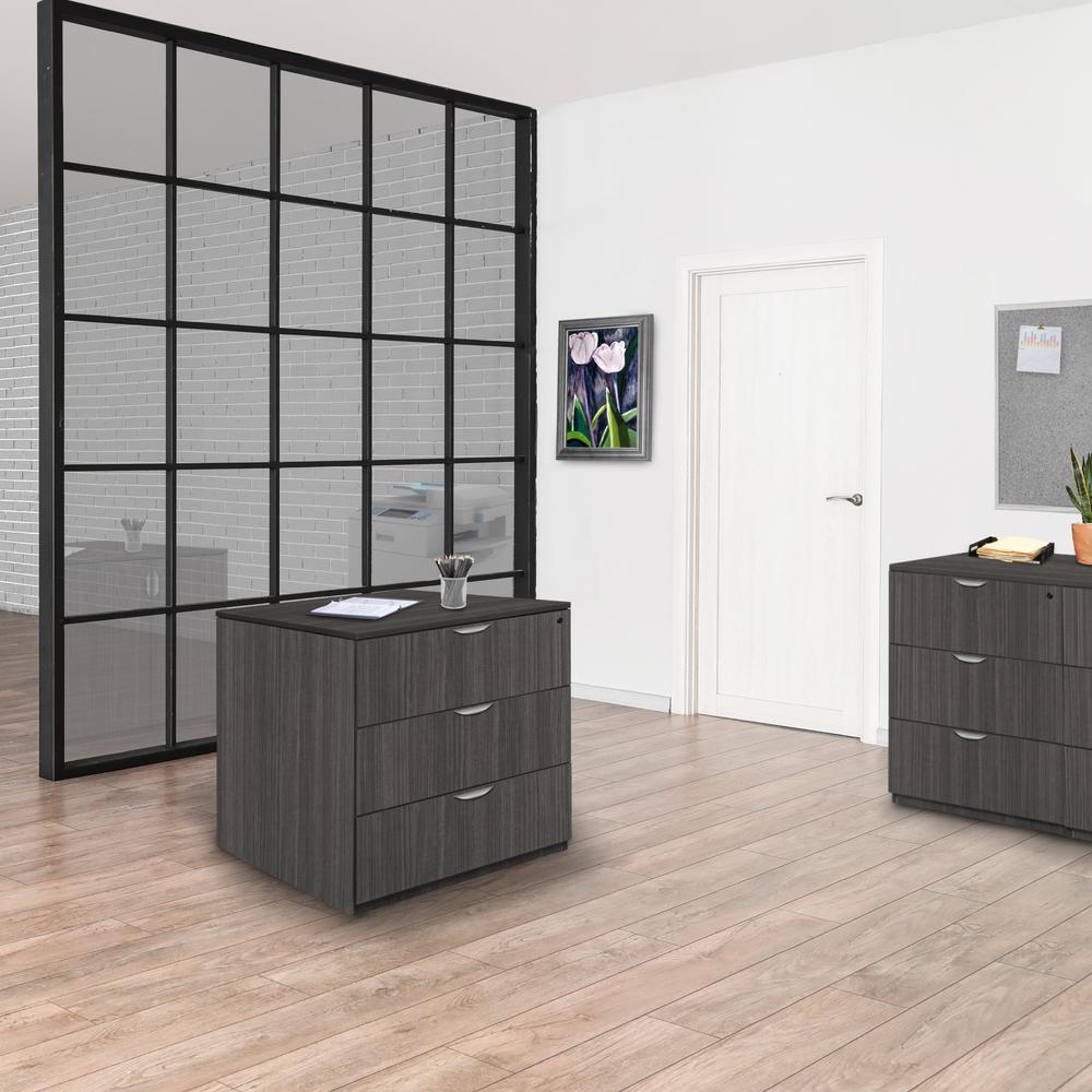 Legacy Stand Up Back to Back Storage Cabinet/ Lateral File- Ash Grey. Picture 5