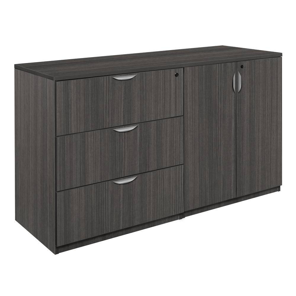 Legacy Stand Up Side to Side Storage Cabinet/ Lateral File- Ash Grey. Picture 1