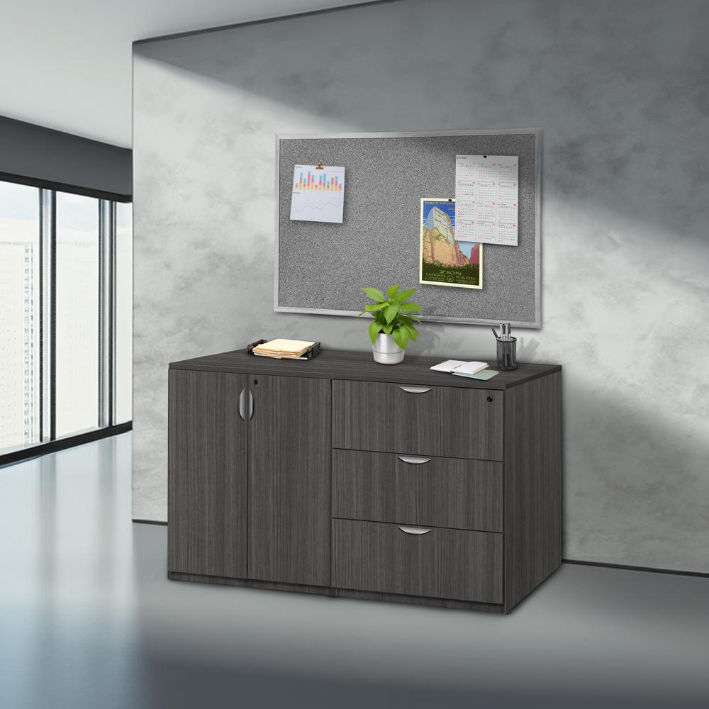 Legacy Stand Up Side to Side Storage Cabinet/ Lateral File- Ash Grey. Picture 6