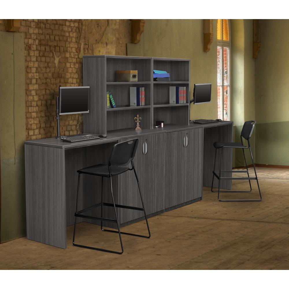 Legacy Stand Up Side to Side Storage Cabinet/ Storage Cabinet- Ash Grey. Picture 2