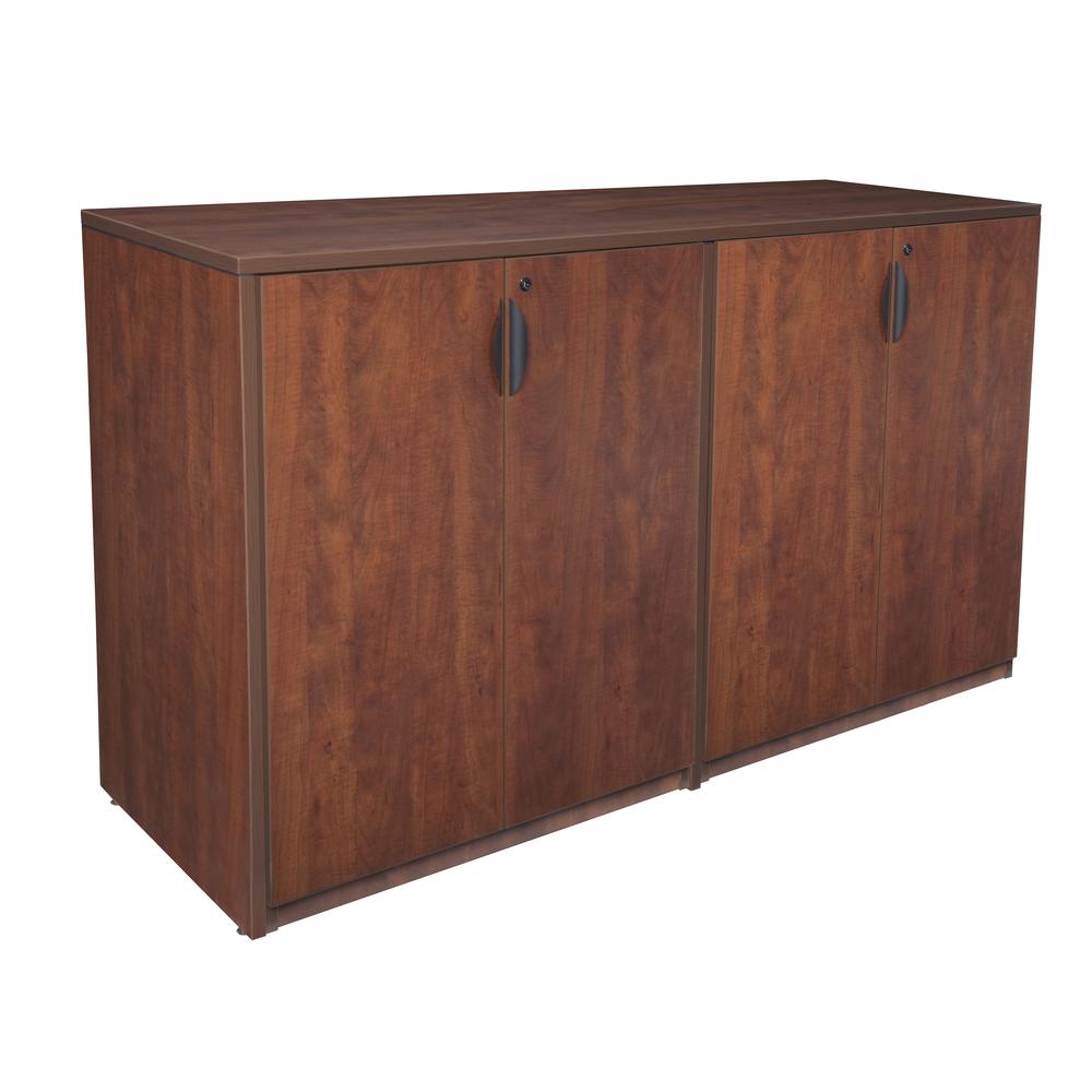 Legacy Stand Up Side to Side Storage Cabinet/ Storage Cabinet- Cherry. Picture 1