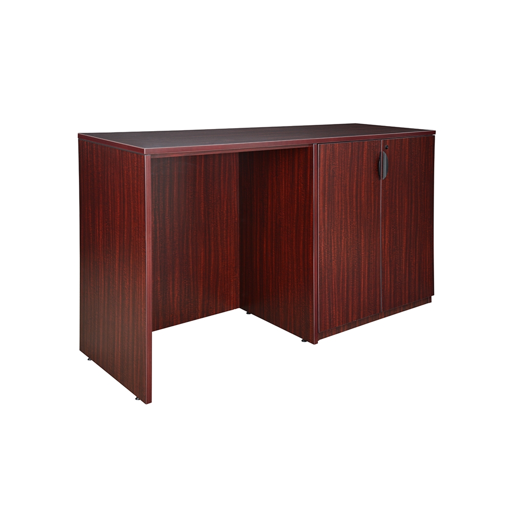 Legacy Stand Up Side to Side Storage Cabinet/ Desk- Mahogany. Picture 1