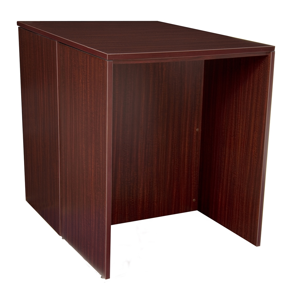 Legacy Stand Up Back to Back Lateral File/ Desk- Mahogany. Picture 2
