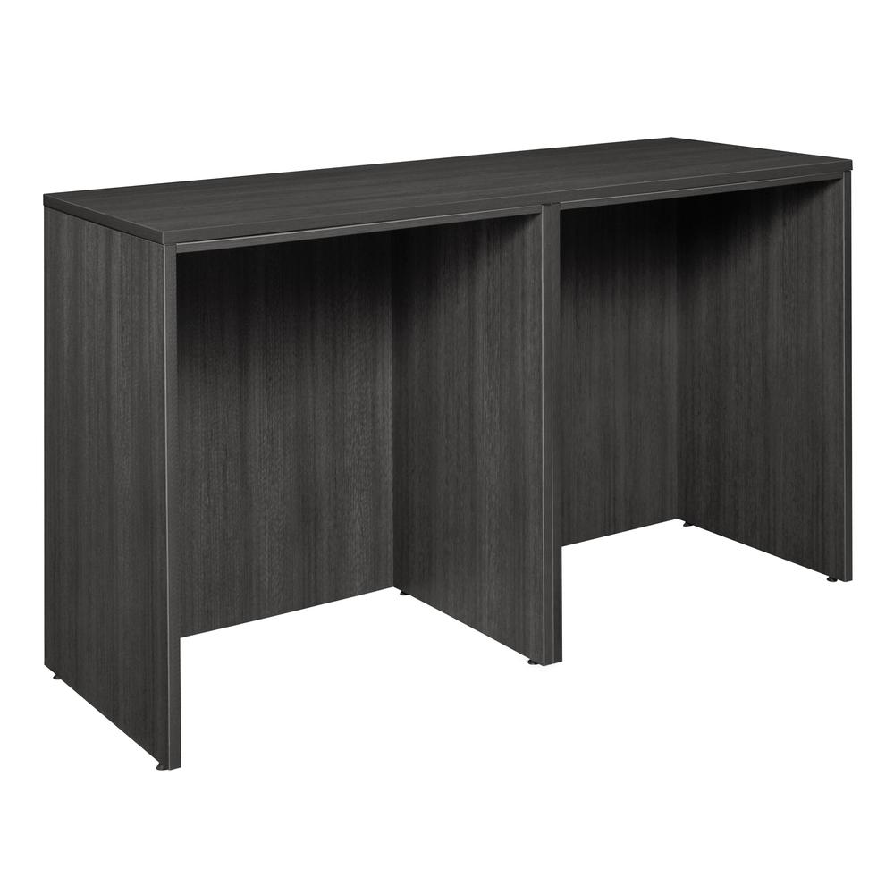 Legacy Stand Up Side to Side Desk/ Desk- Ash Grey. Picture 1