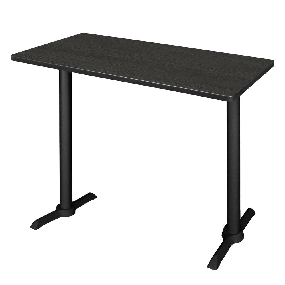 Cain 48" x 24" Cafe Training Table- Ash Grey. Picture 1