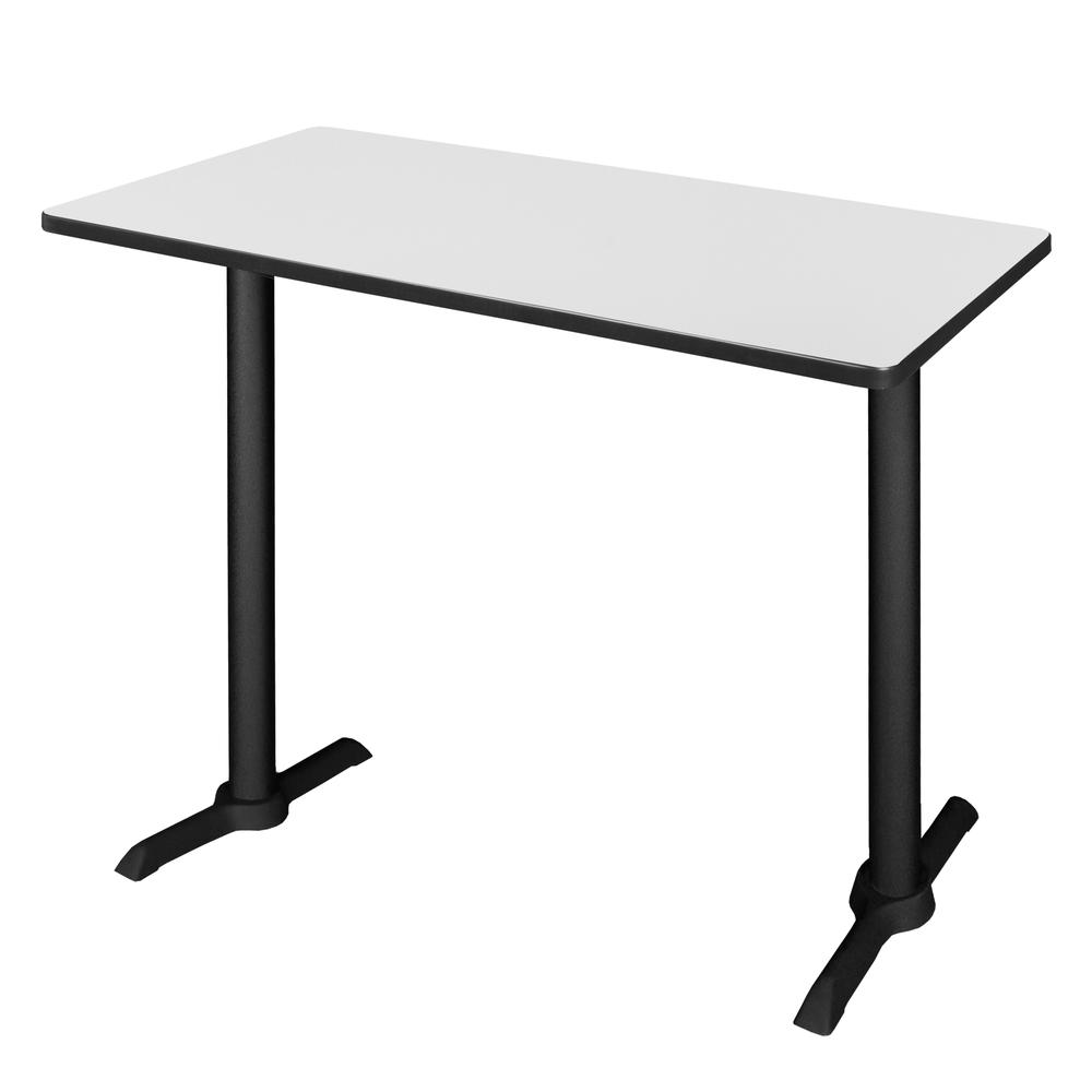 Cain 48" x 24" Cafe Training Table- White. Picture 1