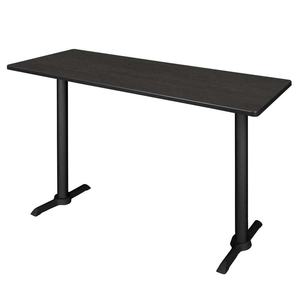 Cain 60" x 24" Cafe Training Table- Ash Grey. Picture 1