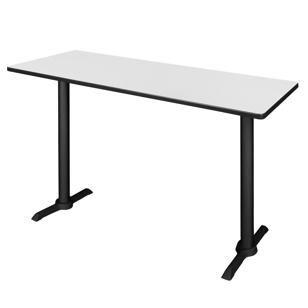 Cain 60" x 24" Cafe Training Table- White. Picture 1