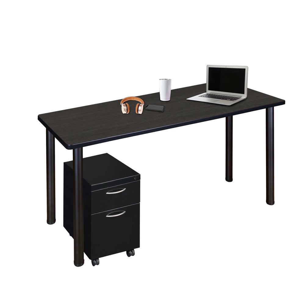 Regency Kee 48 x 24 in. Mobile Desk with Storage. Picture 1