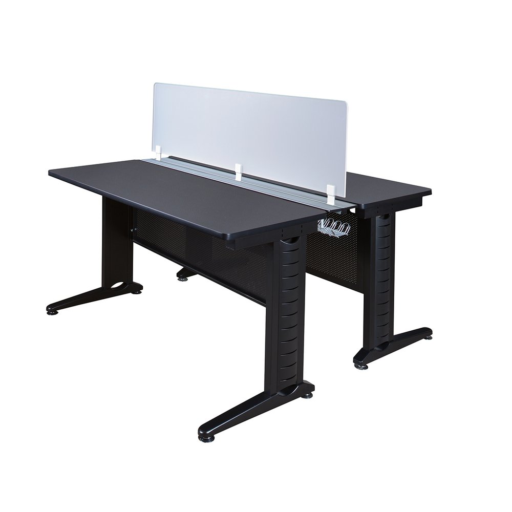 Fusion 48" x 58" Benching Station- Grey. Picture 2
