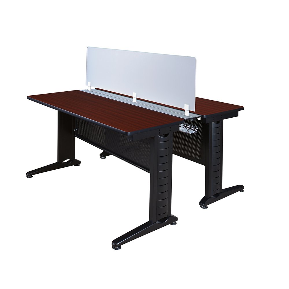 Fusion 48" x 58" Benching Station- Mahogany. Picture 2