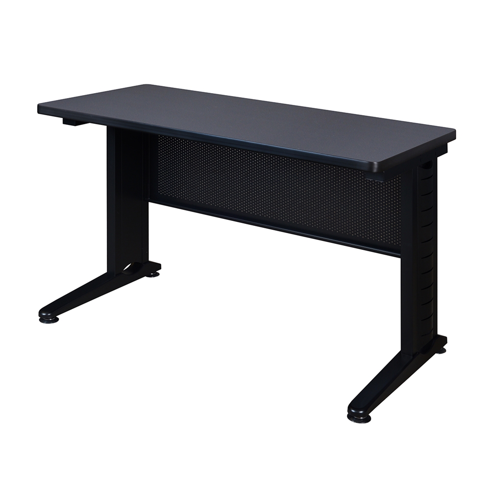 Fusion 42" x 24" Training Table- Grey. Picture 1