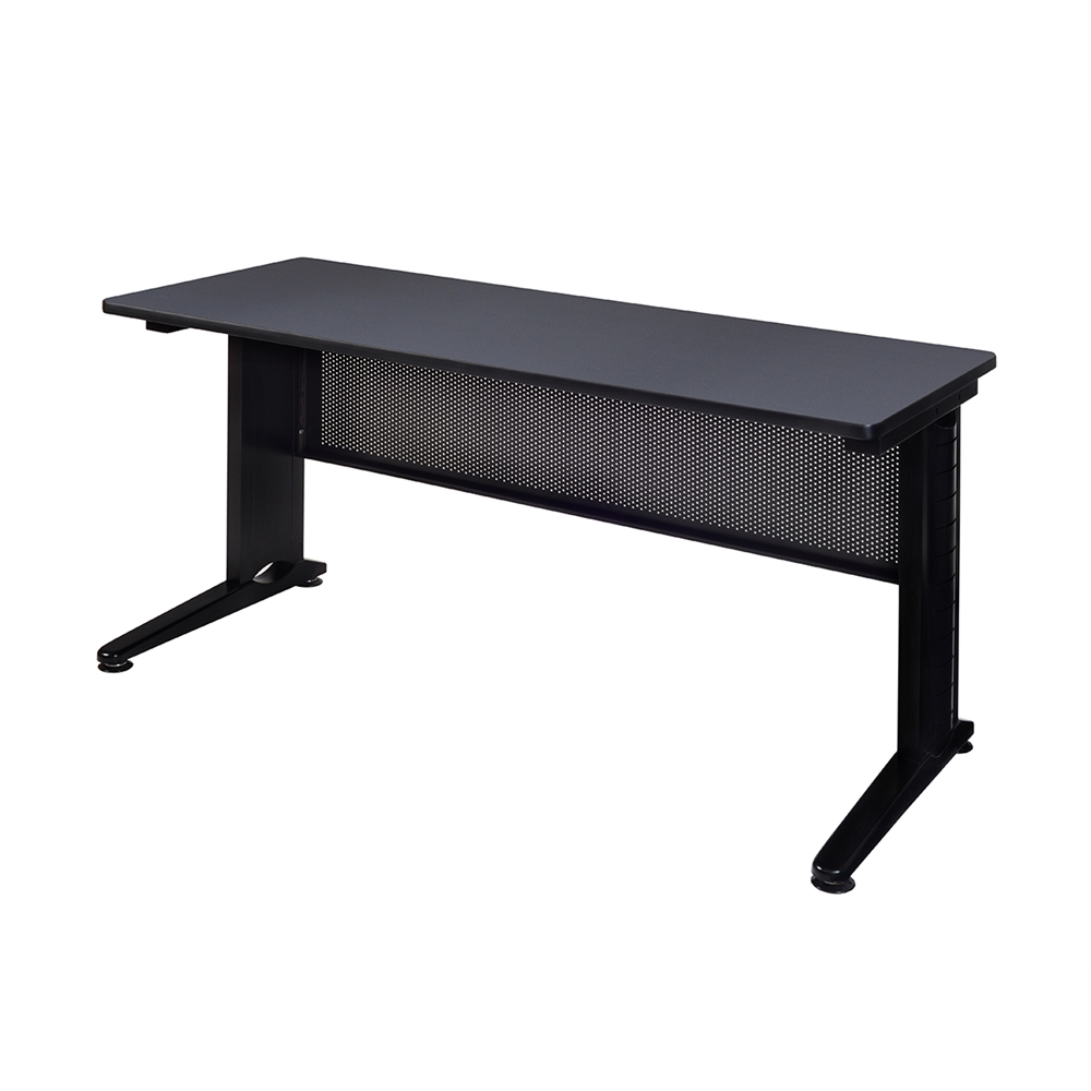 Fusion 60" x 24" Training Table- Grey. Picture 1