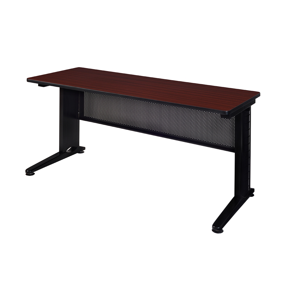 Fusion 72" x 24" Training Table- Mahogany. Picture 1