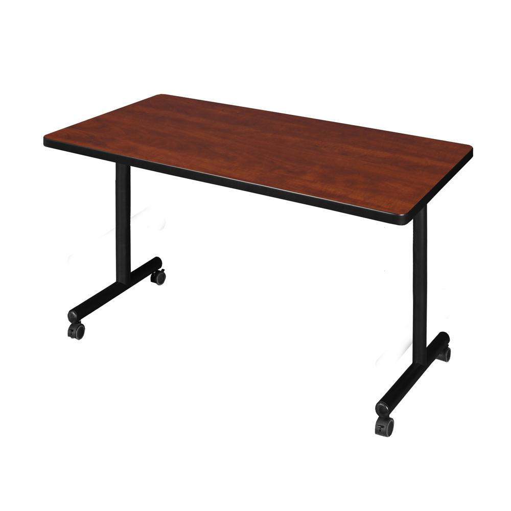 42" x 30" Kobe Mobile Training Table- Cherry. Picture 1