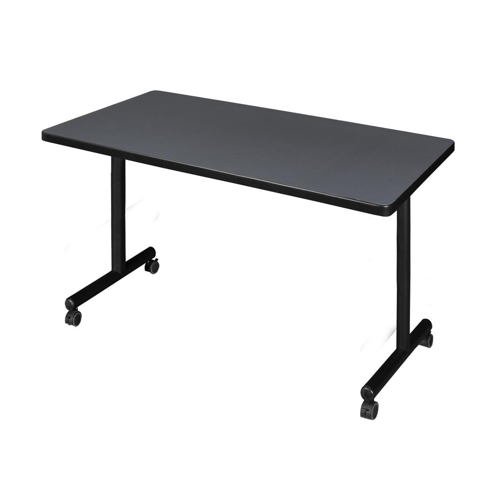 42" x 30" Kobe Mobile Training Table- Grey. Picture 1