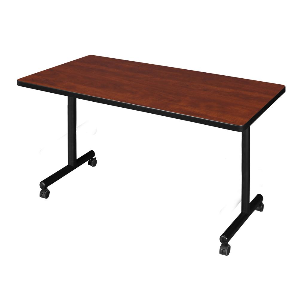 48" x 30" Kobe Mobile Training Table- Cherry. Picture 1