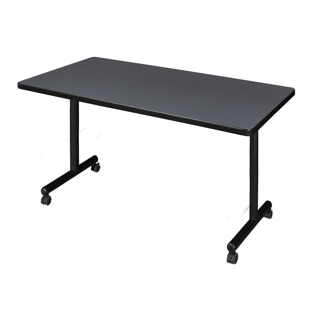 48" x 30" Kobe Mobile Training Table- Grey. Picture 1