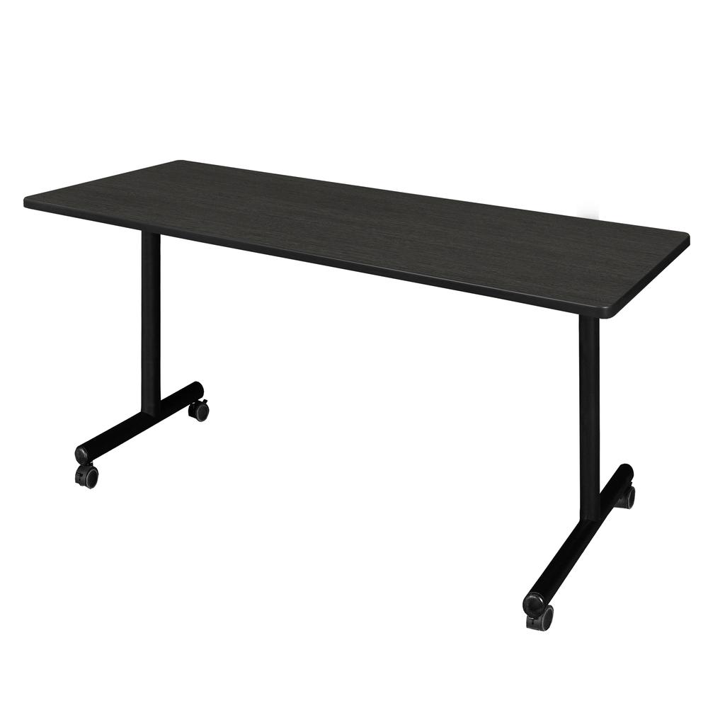 60" x 30" Kobe Mobile Training Table- Ash Grey. Picture 1