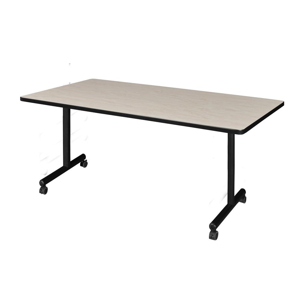 72" x 30" Kobe Mobile Training Table- Maple. Picture 1