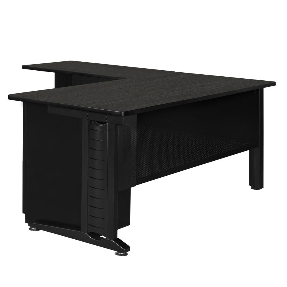 Regency Fusion 72 x 72 in. L Shaped Desk with Double Pedestal Drawer Unit. Picture 6