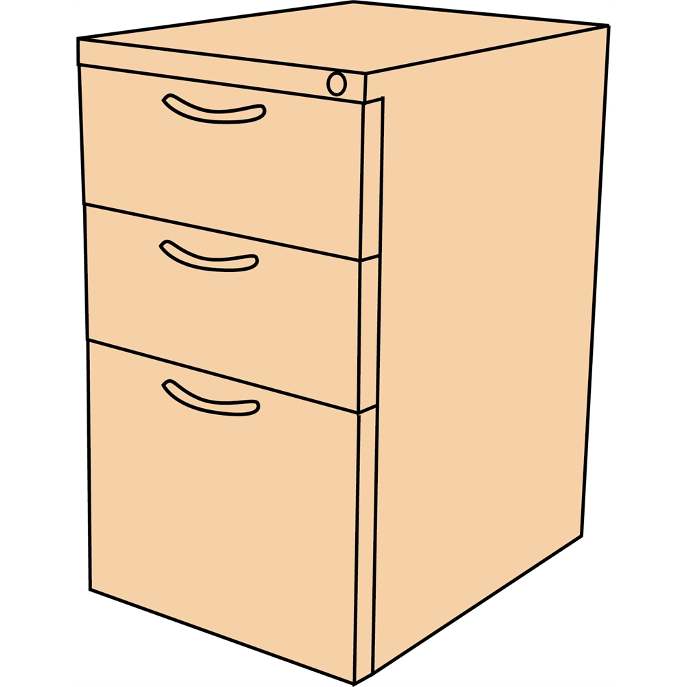 Fusion Box Box File Pedestal- Black. The main picture.