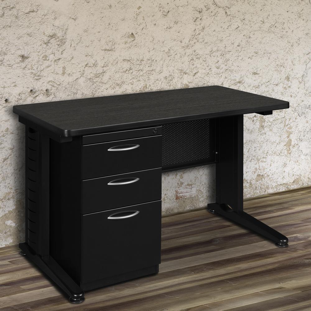 Regency Fusion 48 x 24 Teachers Desk with Single Pedestal Drawer Unit. Picture 2