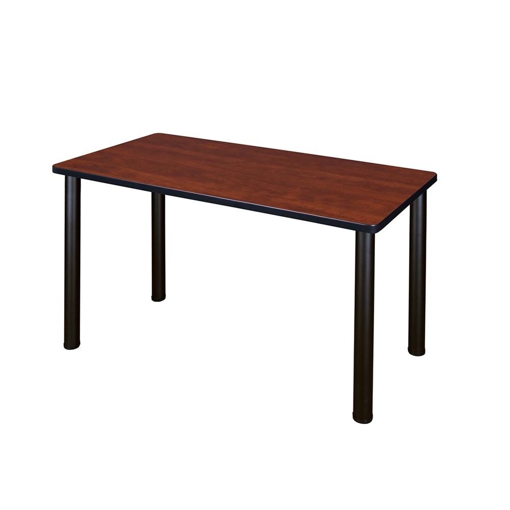 42" x 24" Kee Training Table- Cherry/ Black. Picture 1