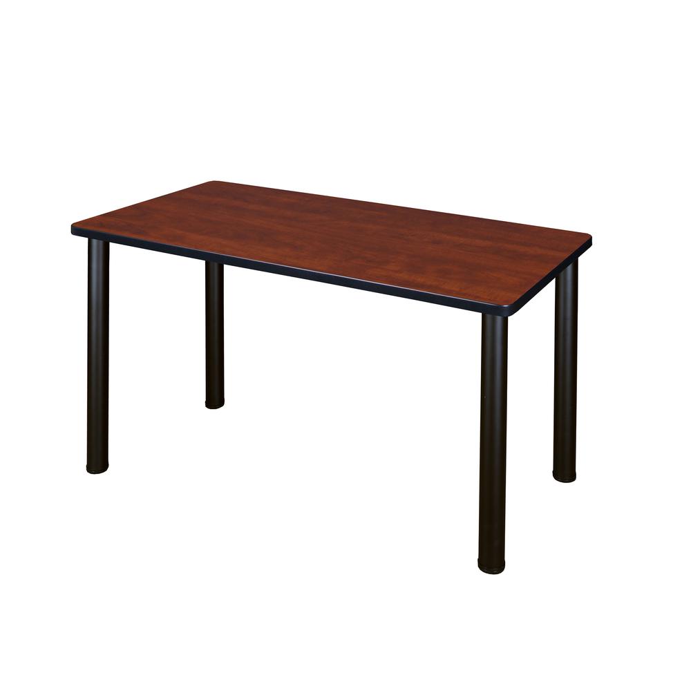 42" x 24" Kee Training Table- Cherry/ Black. Picture 1