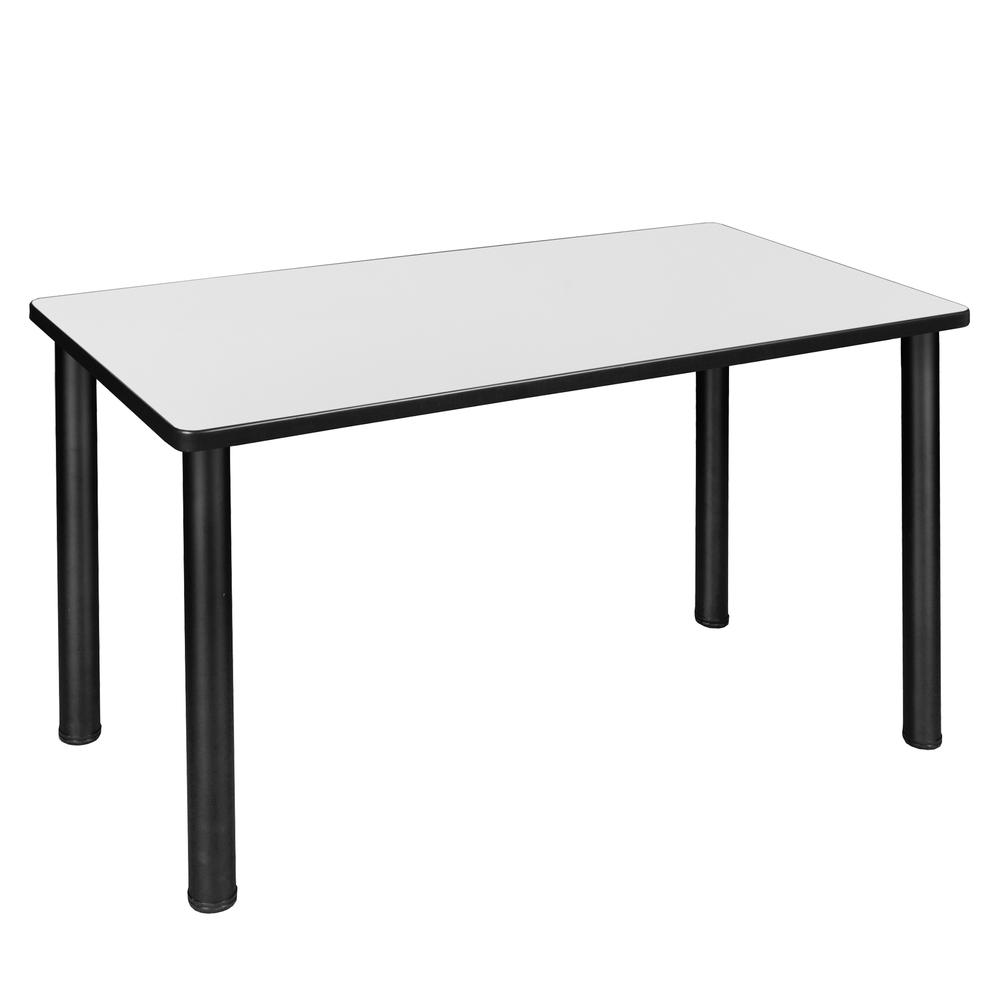 42" x 24" Kee Training Table- White/ Black. Picture 1