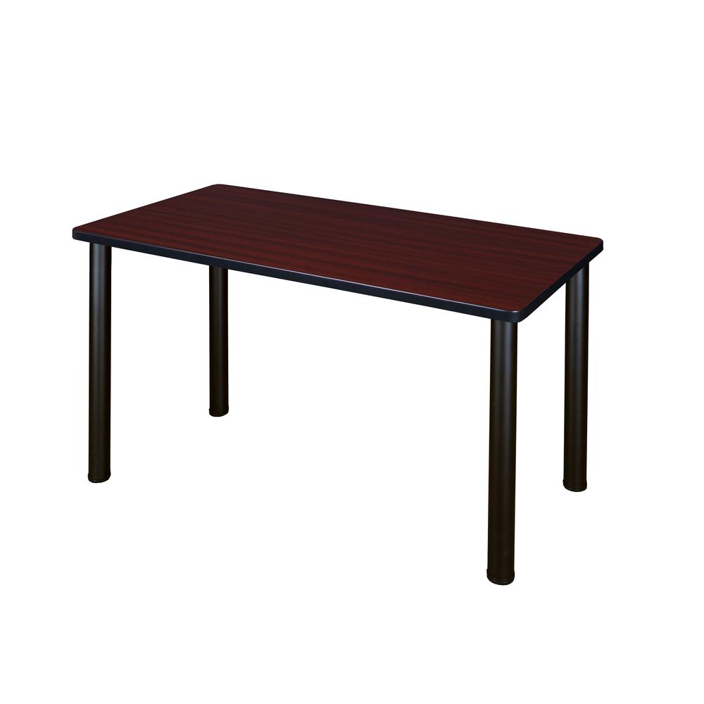 48" x 24" Kee Training Table- Mahogany/ Black. Picture 1
