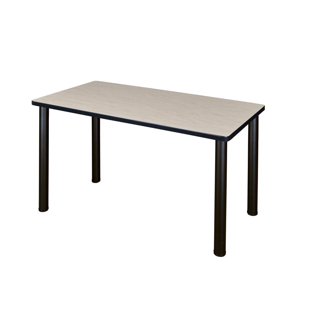 48" x 24" Kee Training Table- Maple/ Black. Picture 1