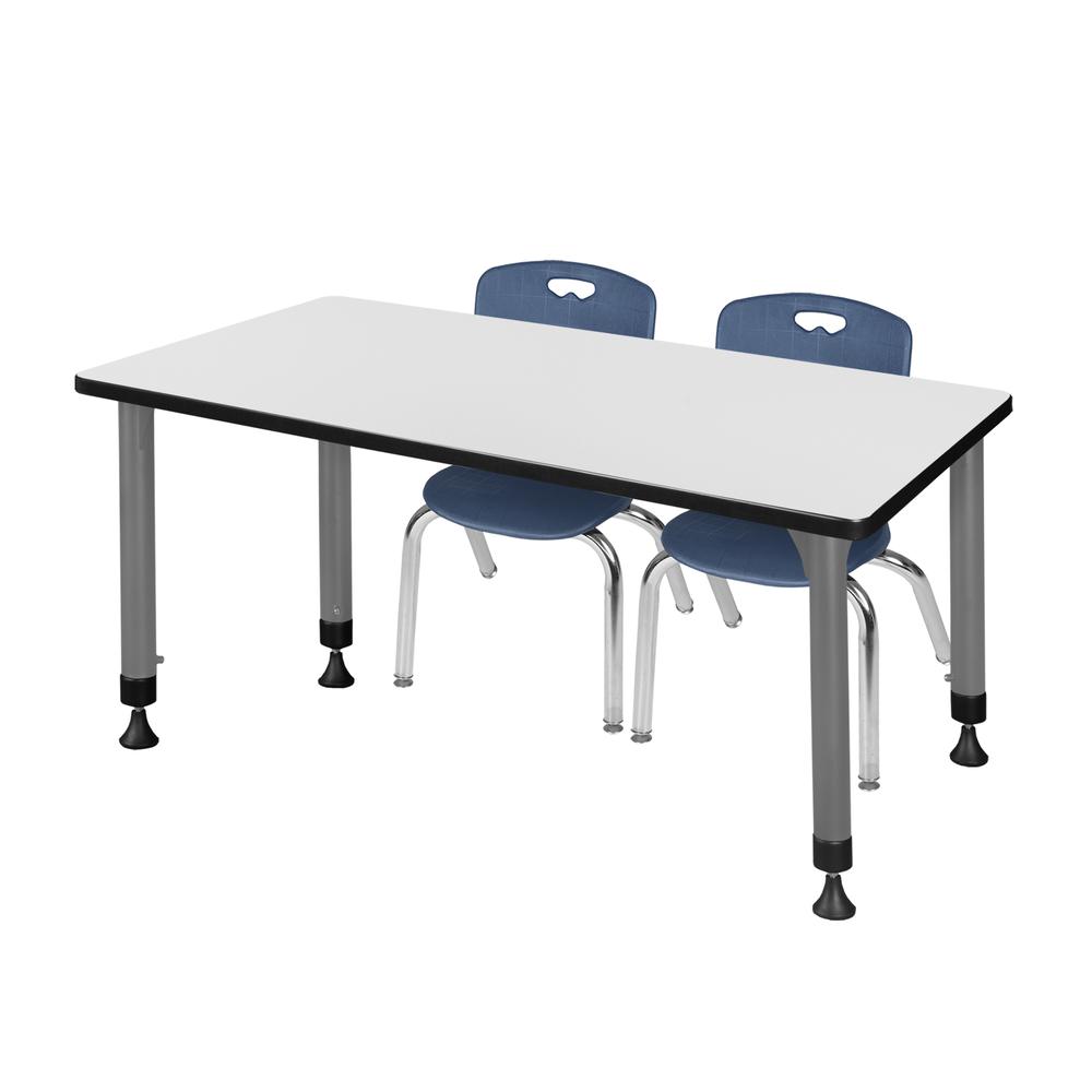 Regency Kee 48 x 24 in. Adjustable Classroom Table. Picture 1