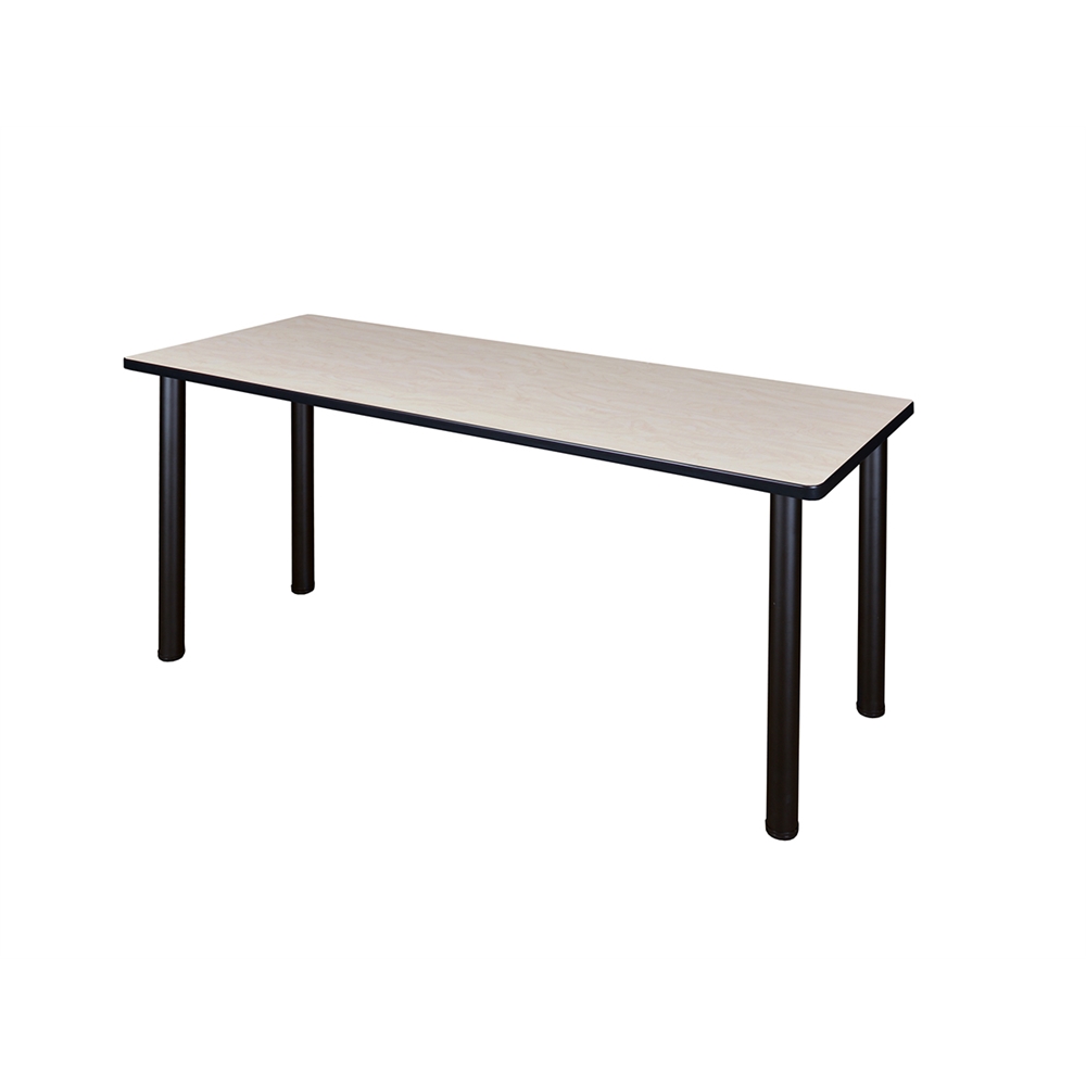 60" x 24" Kee Training Table- Maple/ Black. Picture 1